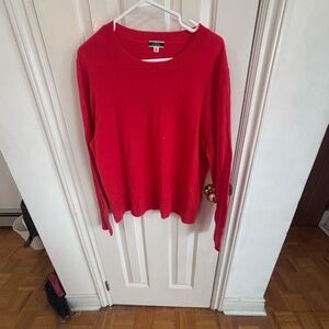 J.Crew cashmere red crewneck sweater  *accepting offers